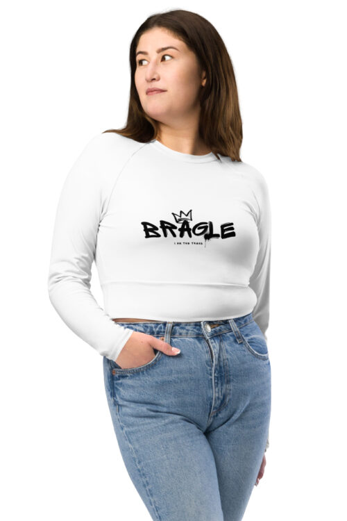 Recycled Long-Sleeve Crop Top – Bragle