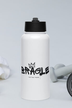 Stainless Steel ater bottle with a straw lid - Bragle